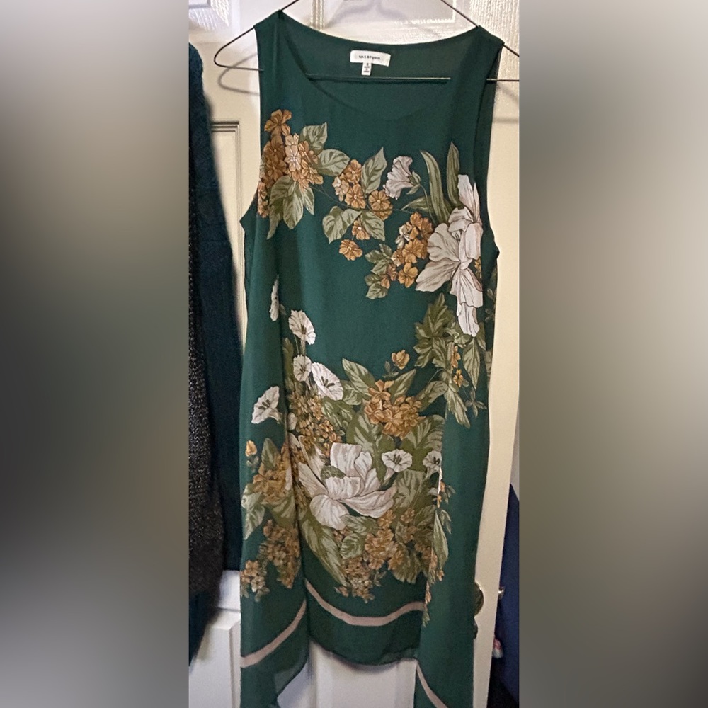 Max Studio Green Sheath Strapless Dress - Picture 1 of 3